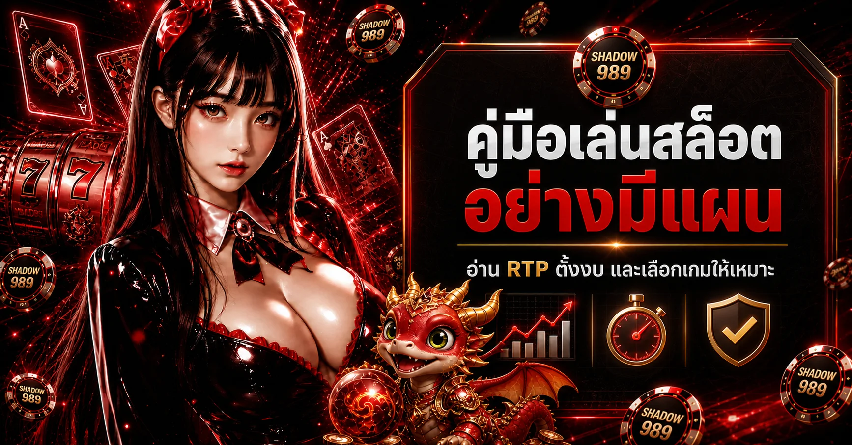 SHADOW 989 คู่มือเล่นสล็อต อ่าน RTP และตั้งงบ